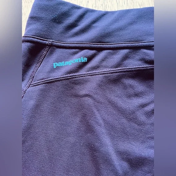 Patagonia Cool Wear Flare Refective Leggings Sz M Purple Wide Leg Athletic wear - Picture 6 of 12